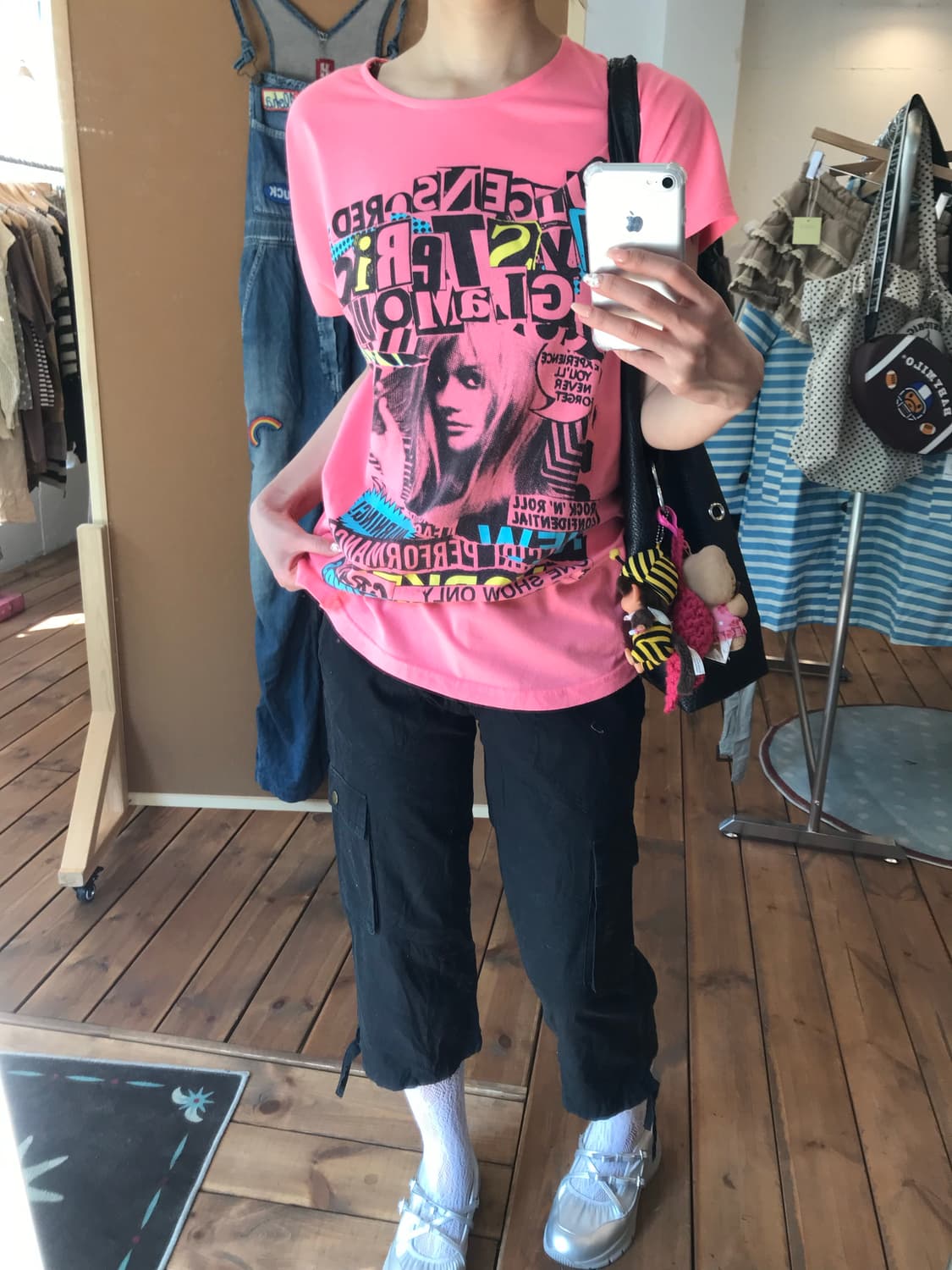 히스테릭글래머 코랄 패턴 반팔티셔츠  상품이미지3