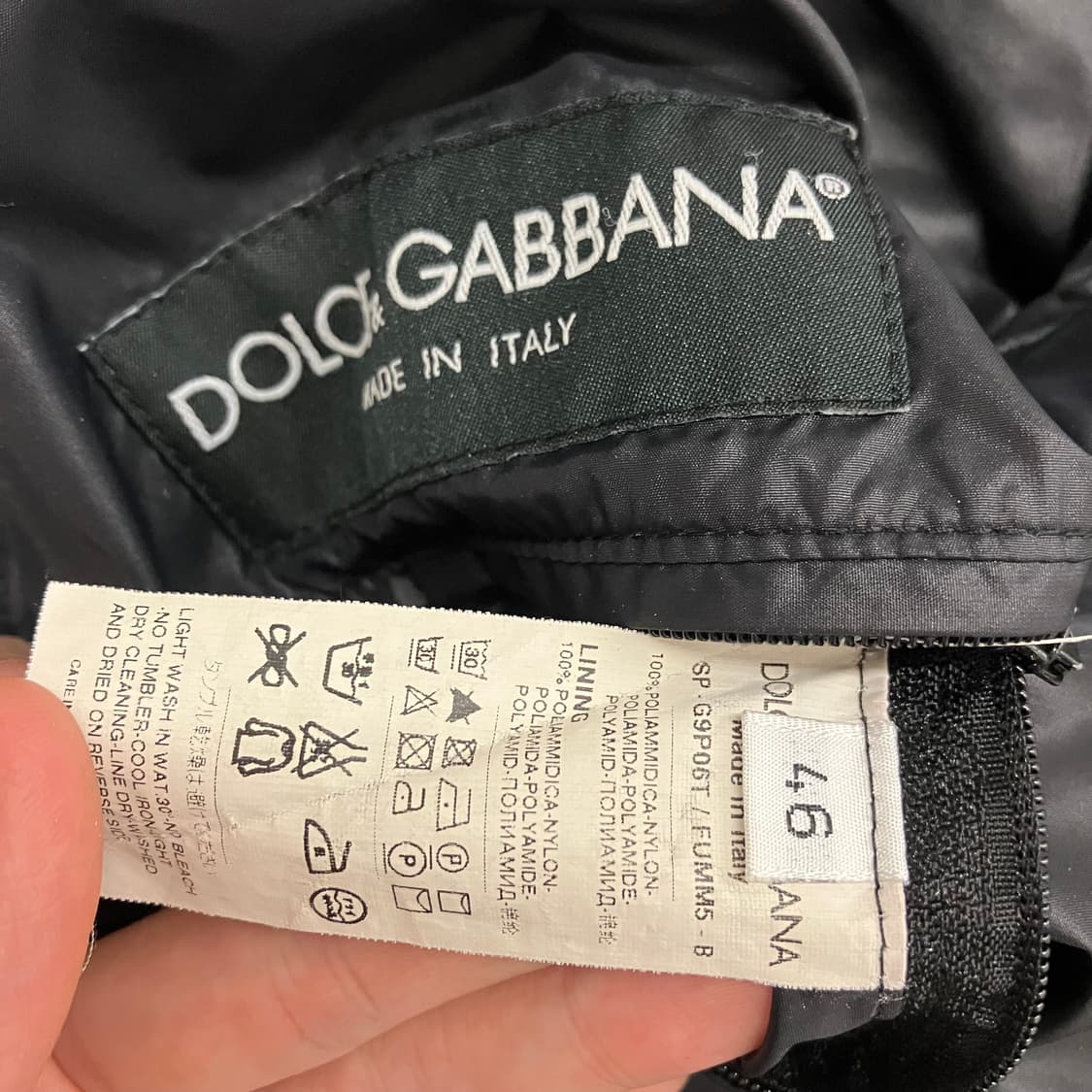 N257 돌체앤가바나 사선 봄버 자켓 ma1 상품이미지7