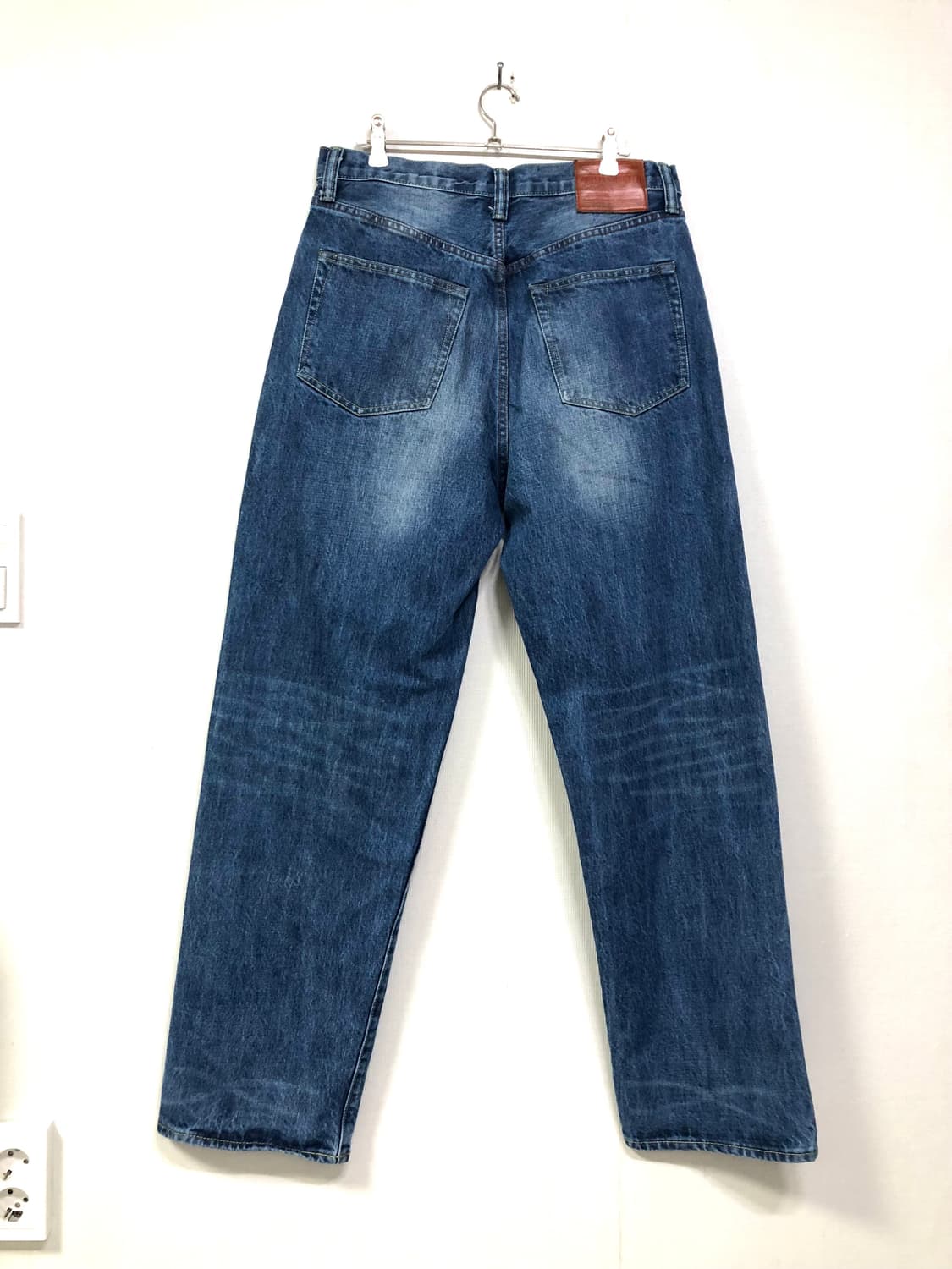 아웃스탠딩 남성 일자핏 셀비지 데님팸츠 청바지 30 _ 라이트인디고 상품이미지4