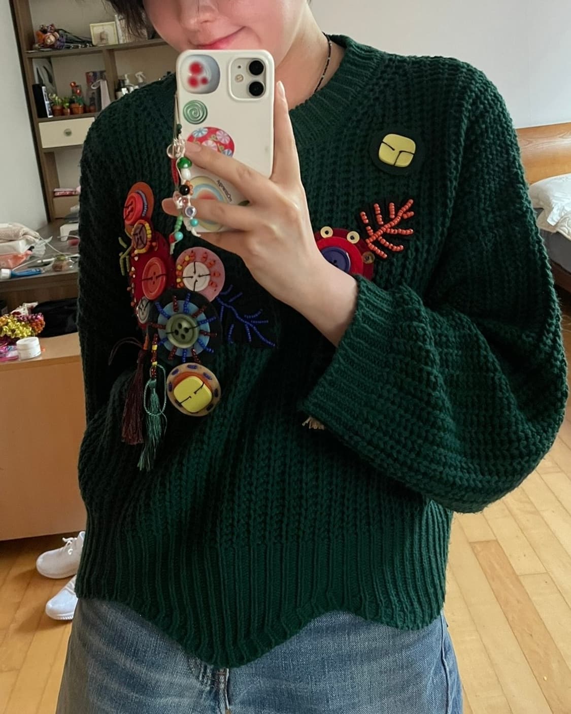 버튼 디테일 니트 상품이미지2