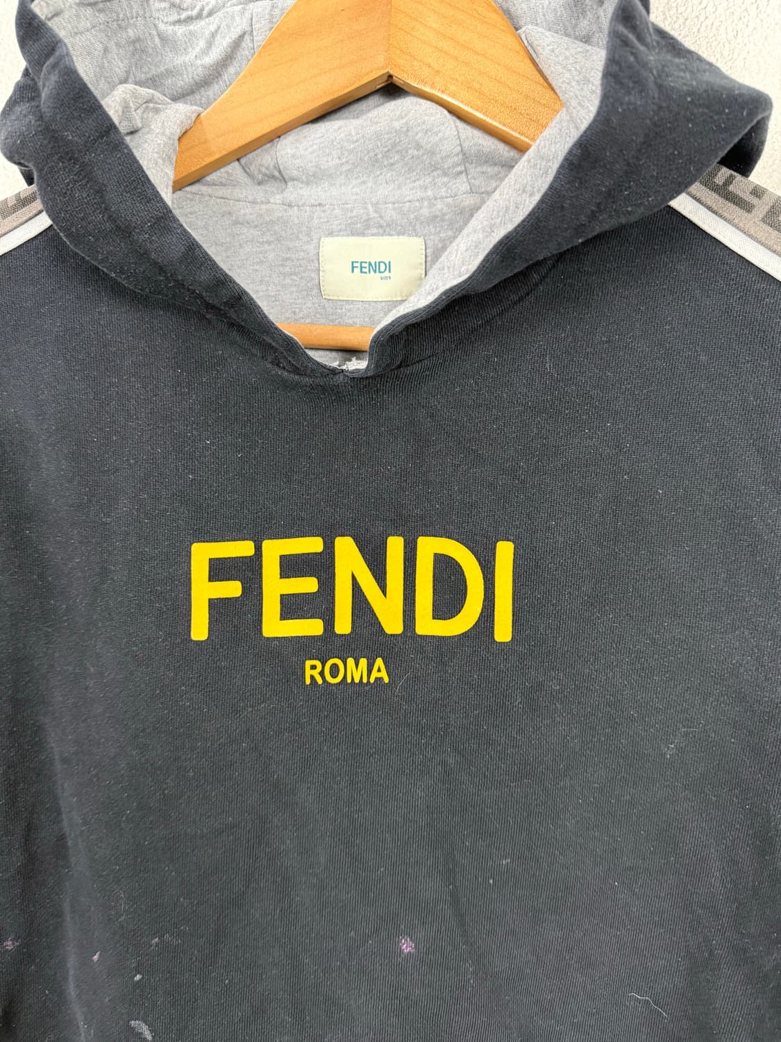 FENDI 펜디 사이드라인 레이어드 빅로고 후드티 키즈10A 상품이미지2