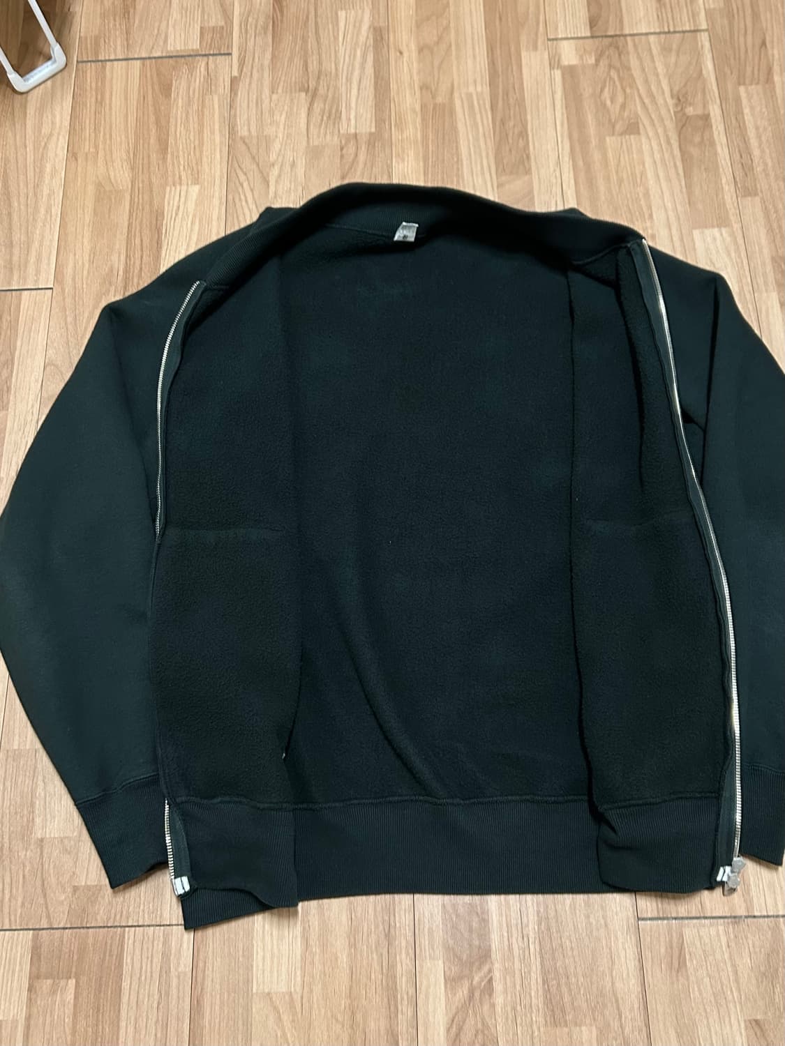 엔즈앤드민즈 zip rib neck 스웻 M, Seaweed 컬러 상품이미지4