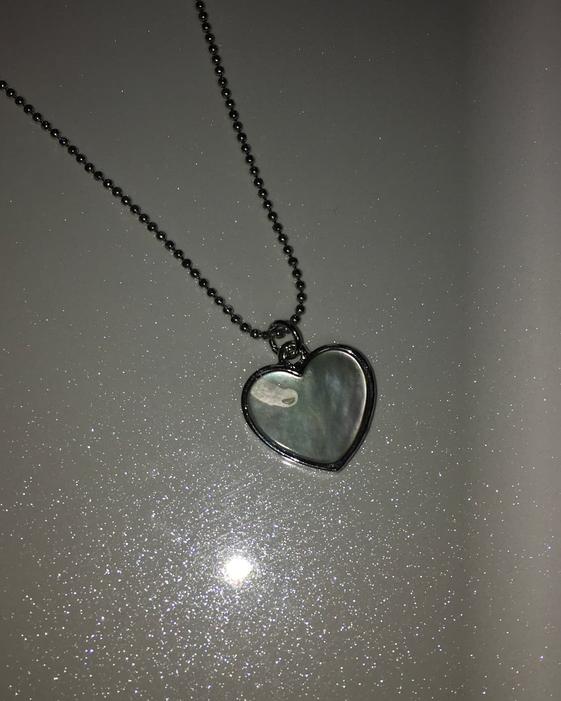 lettering heart necklace 상품이미지3