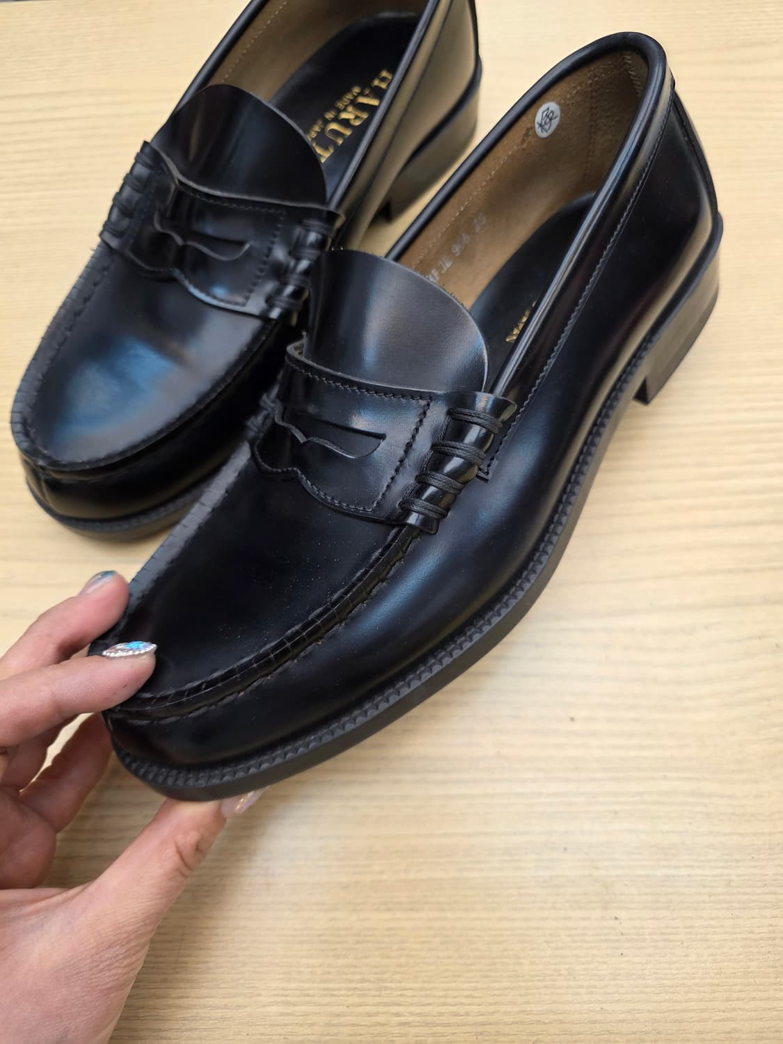 하루타 페니 로퍼 25EEE 블랙 상품이미지3