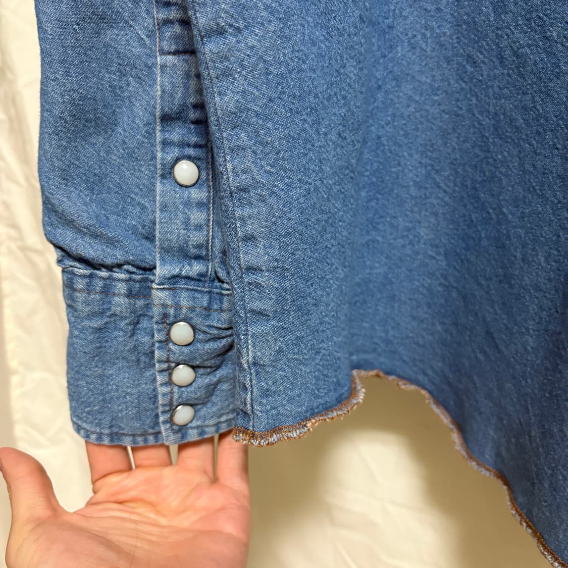 랭글러 데님 웨스턴 셔츠 / 블루, XXL 상품이미지6