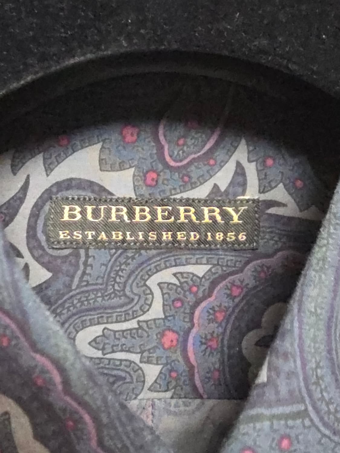 버버리 다크 페이즐리 100% 실크 셔츠 [Made in Italy] 상품이미지6