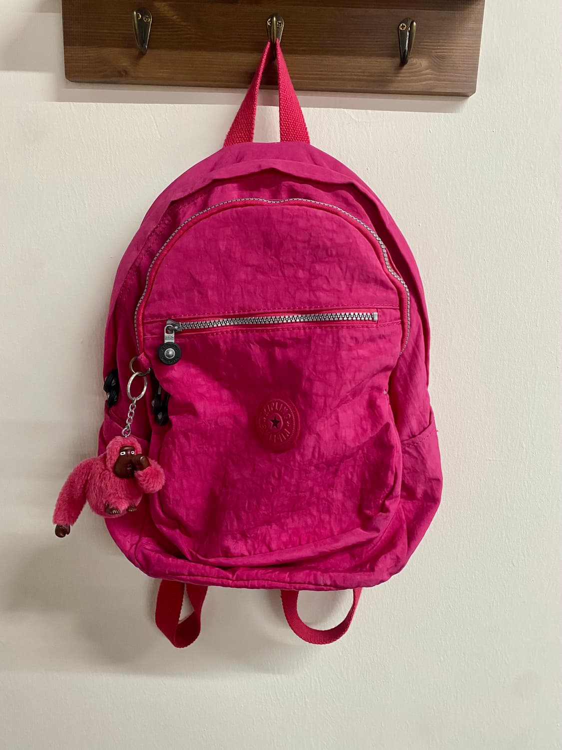 키플링 핑크 나일론 백팩 상품이미지1