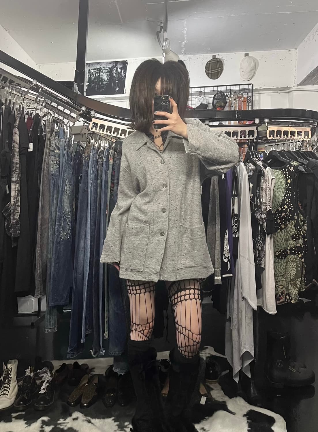 이세이 미야케 그레이 워크자켓 상품이미지1