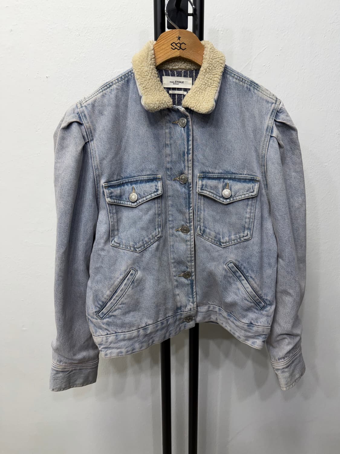 매장판정품) 이자벨마랑 데님 쉐르파 자켓 36(66) 상품이미지1