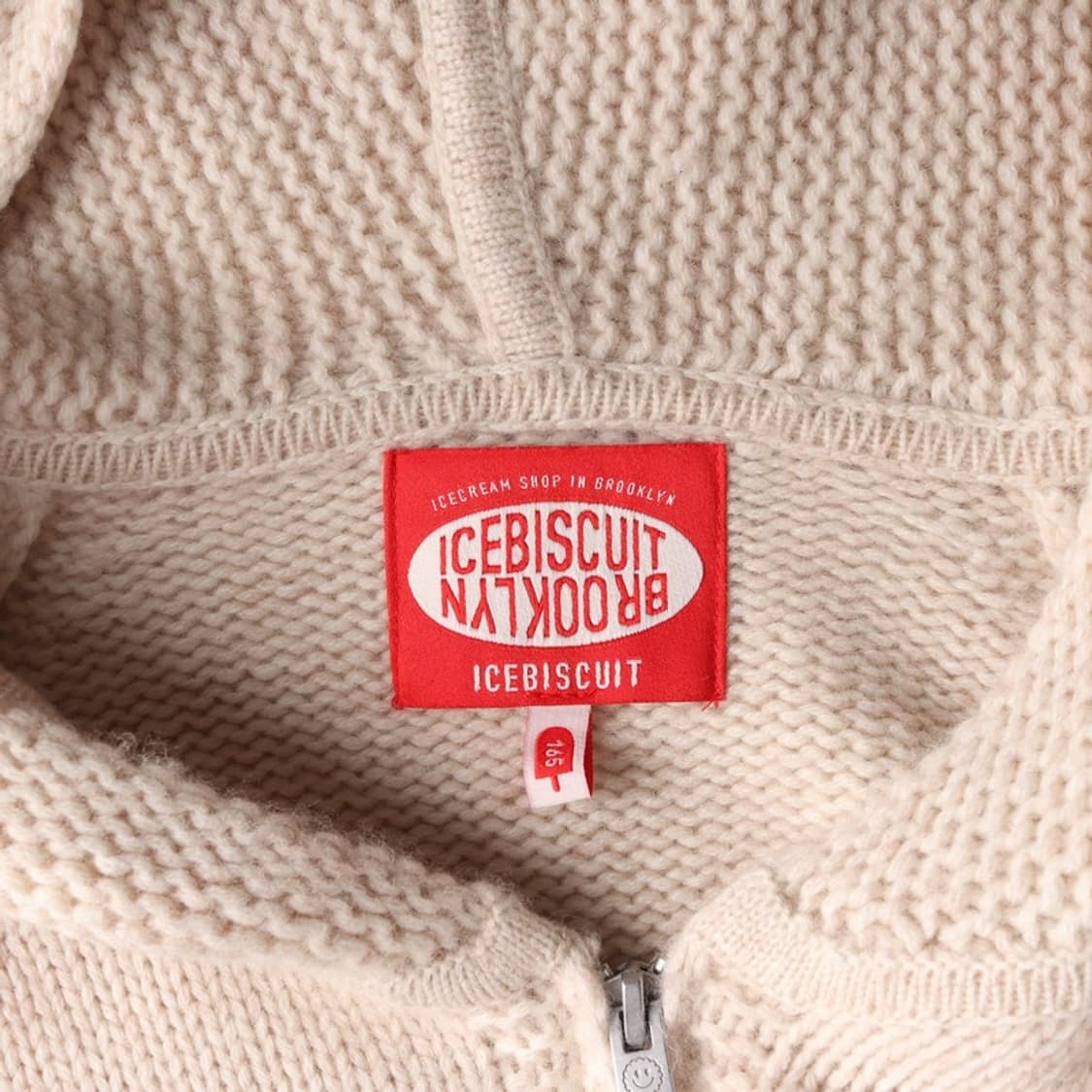 ICEBISCUIT 니트 후드집업 165 상품이미지5