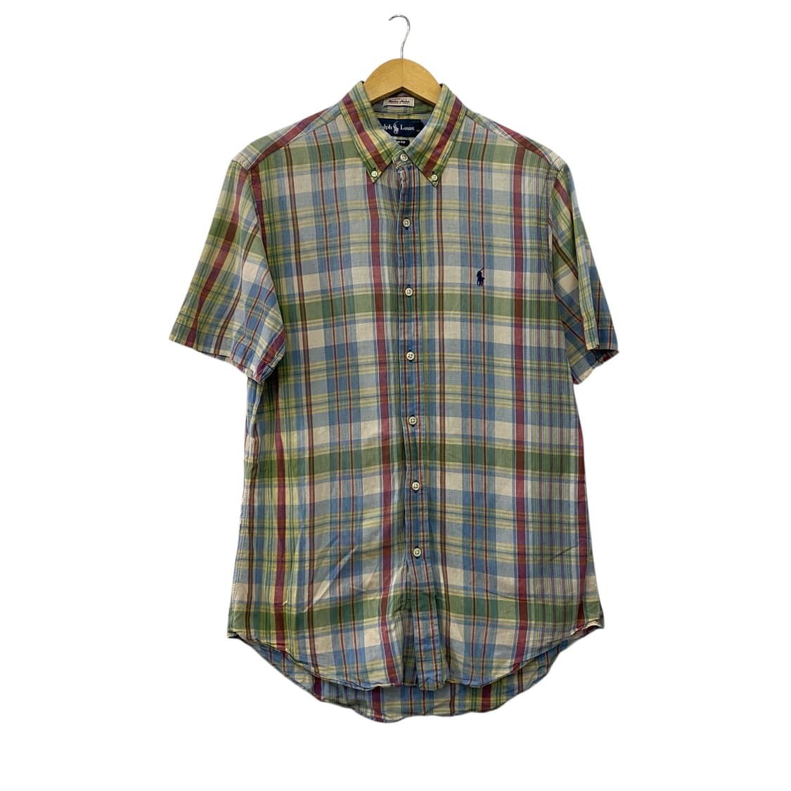 폴로 체크 반팔셔츠(M) 상품이미지1