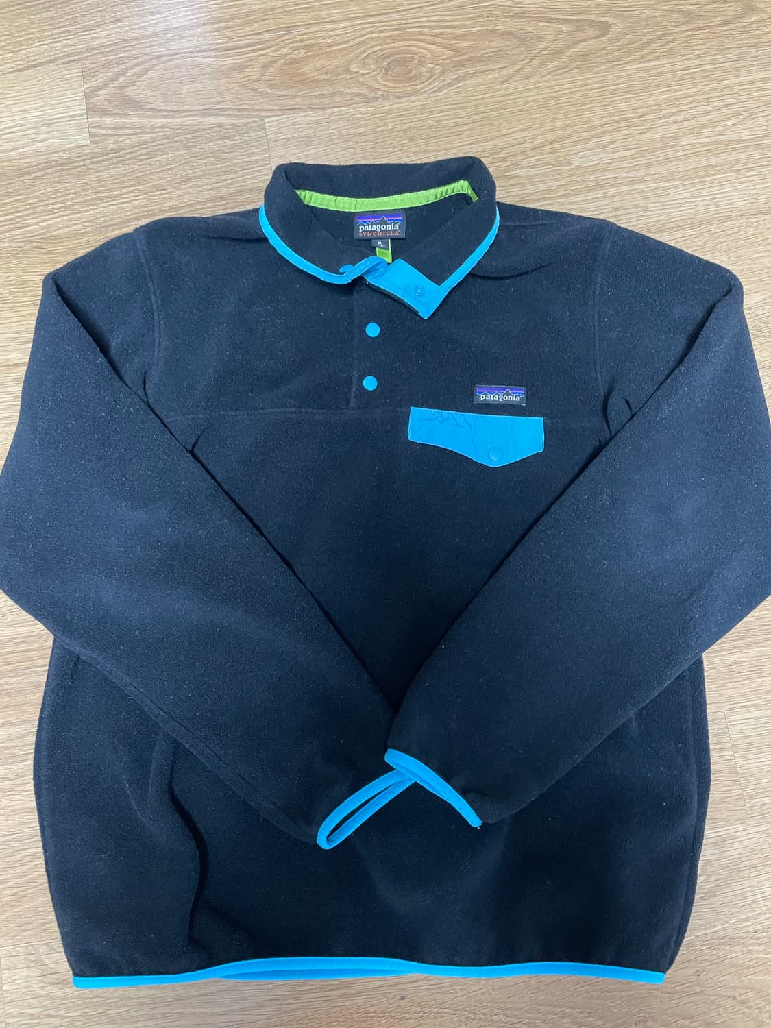 파타고니아 신칠라 블랙 스카이블루 빈티지 우먼 XL 상품이미지1