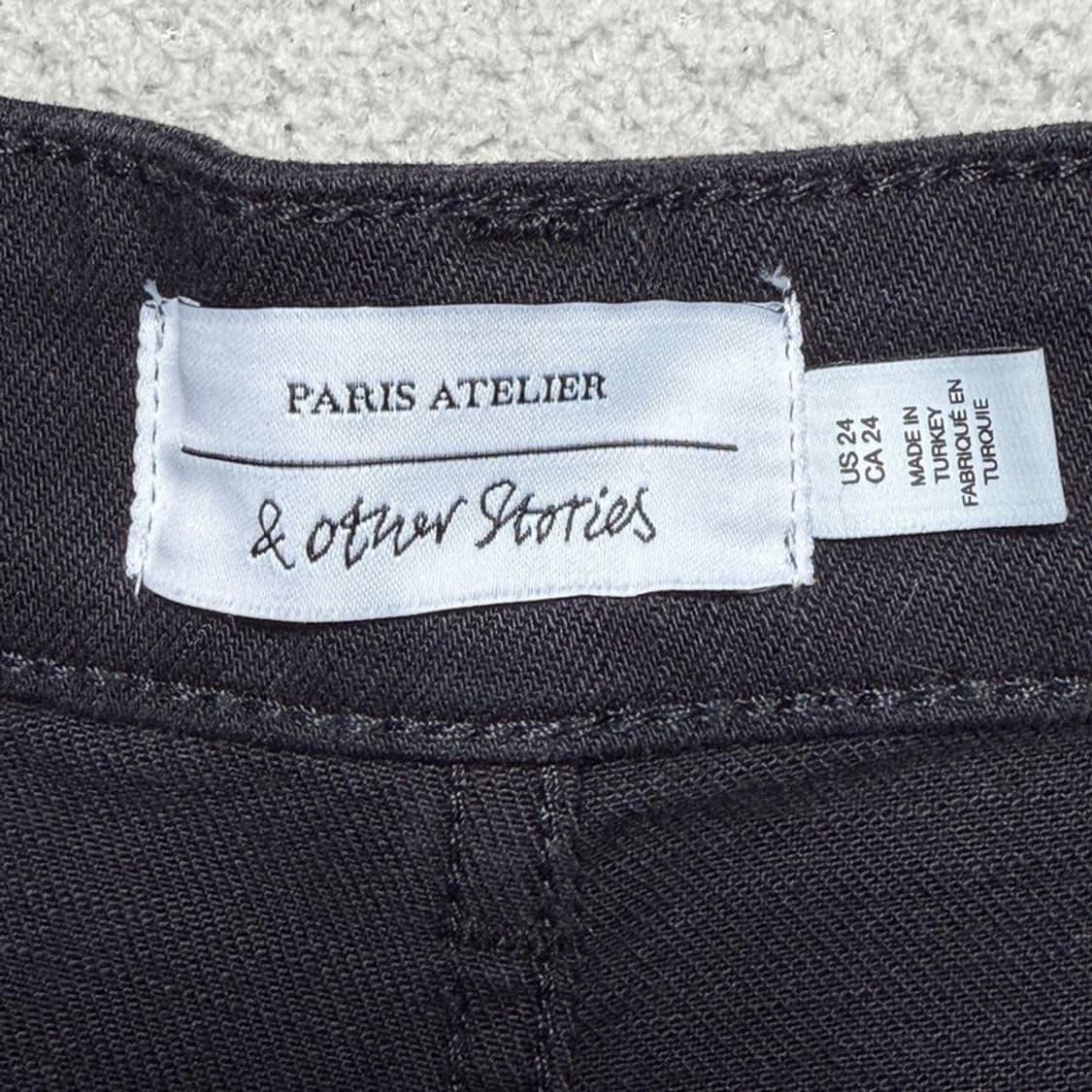 앤아더스토리즈 플레어 패치 포켓 진 블랙 24 상품이미지3