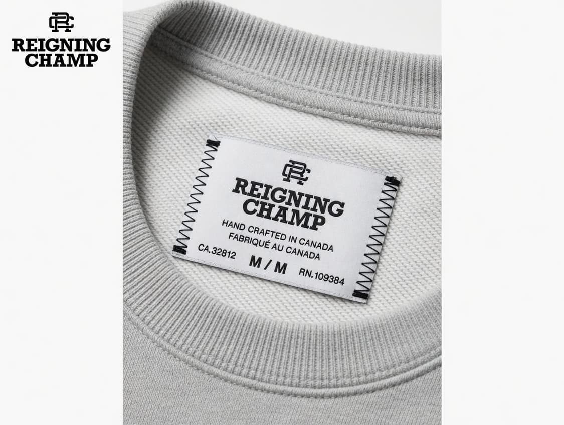 REIGNING CHAMP 레이닝챔프 맨투맨 M/M 라이트그레이 상품이미지9