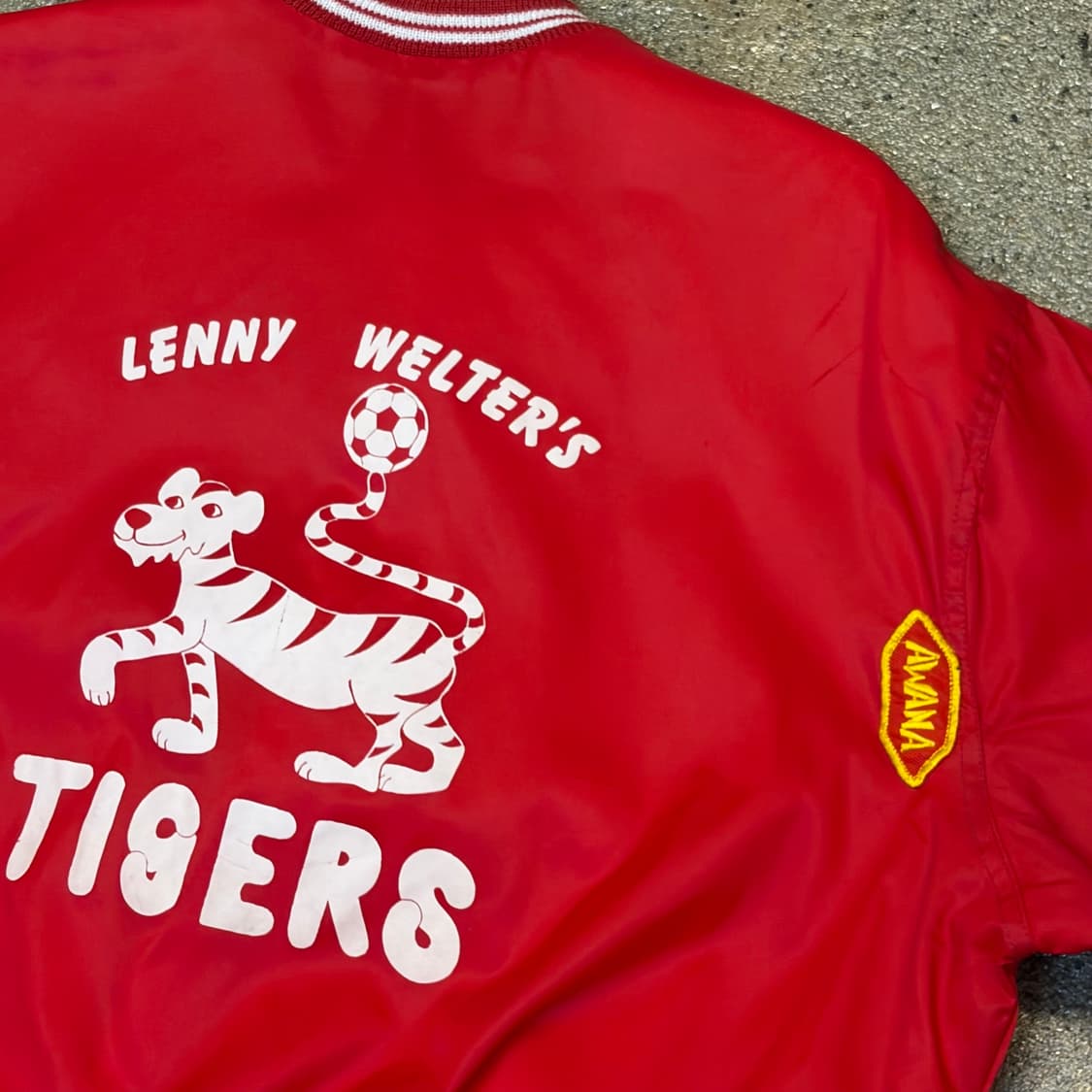 레어 90s 미국 빈티지 타이거 블루종 자켓 상품이미지3