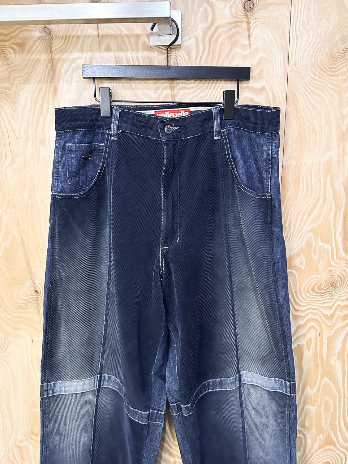 펠레펠레 코듀로이 워시드 와이드 데님 팬츠 상품이미지3