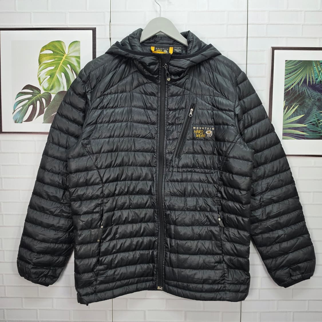 마운틴 하드웨어 다운 후드 패딩 자켓 집업 점퍼 100 L 사이즈 상품이미지1
