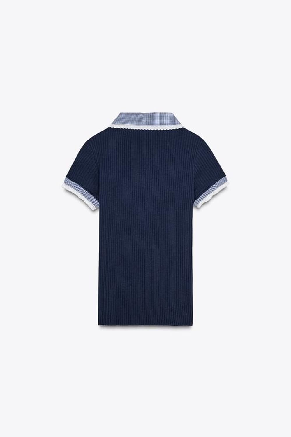 Zara 피터팬 카라 골지 티셔츠 0858307401 상품이미지2