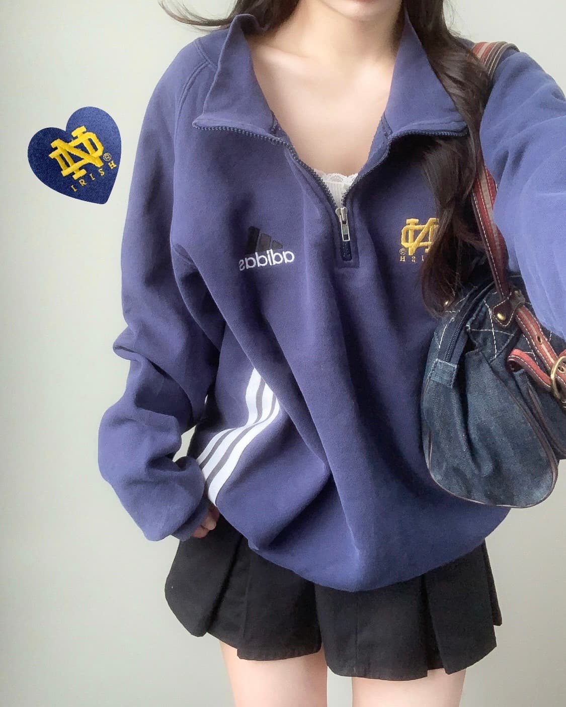 아디디스 90s 반집업 맨투맨 상품이미지1