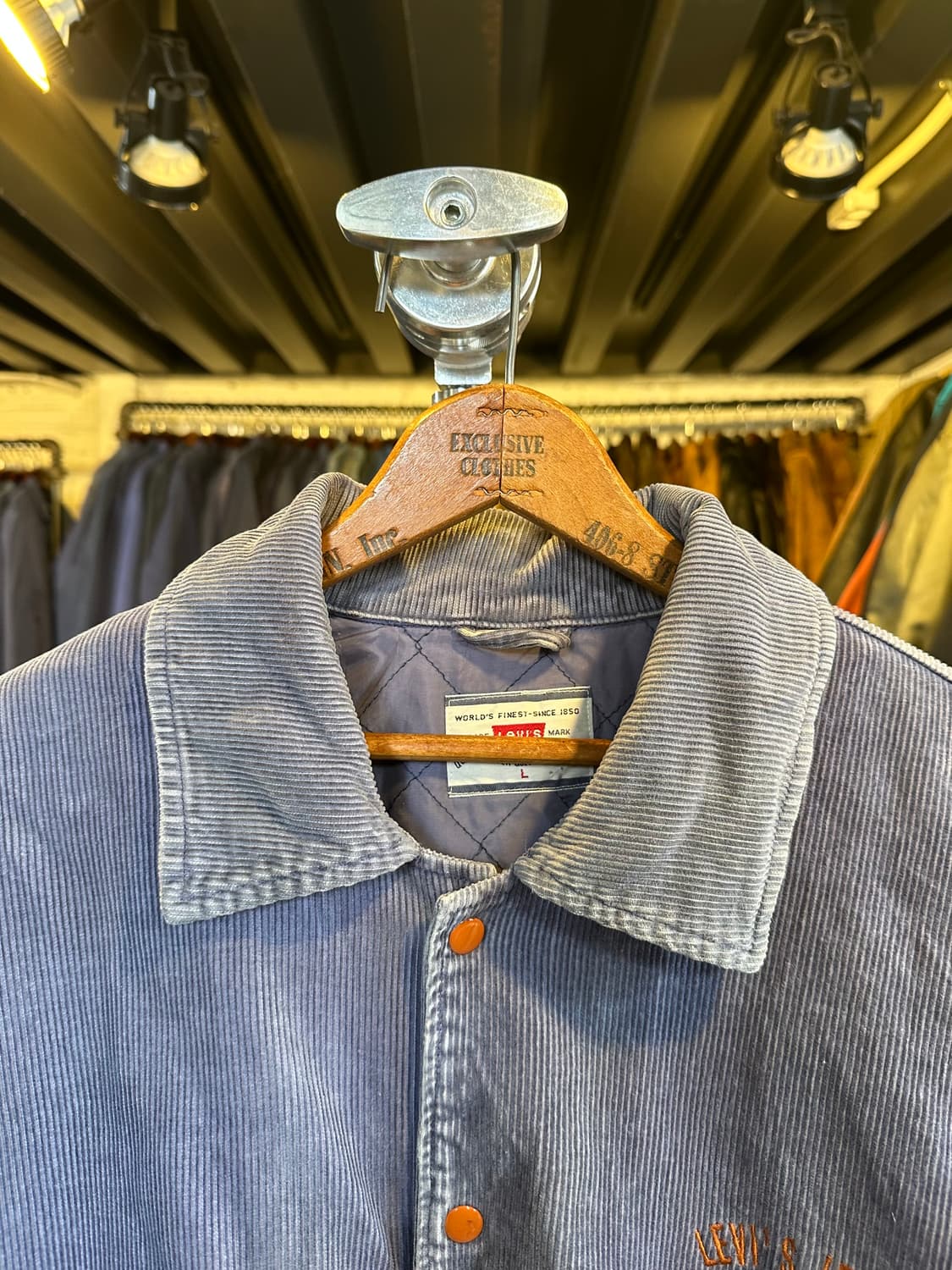 90s 리바이스 페이드 코듀로이 바시티 자켓 상품이미지3