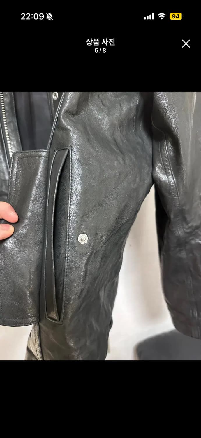 언어펙티드 레더자켓 L사이즈 상품이미지5
