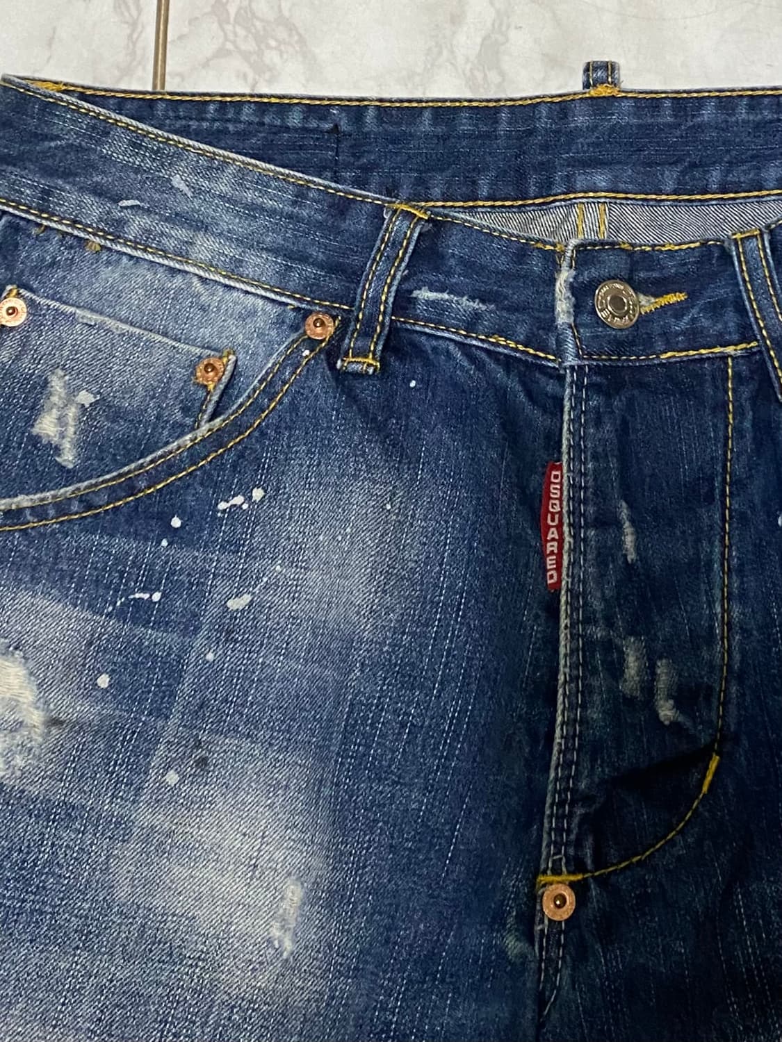 디스퀘어드2 청 반바지 32 인치 상품이미지3