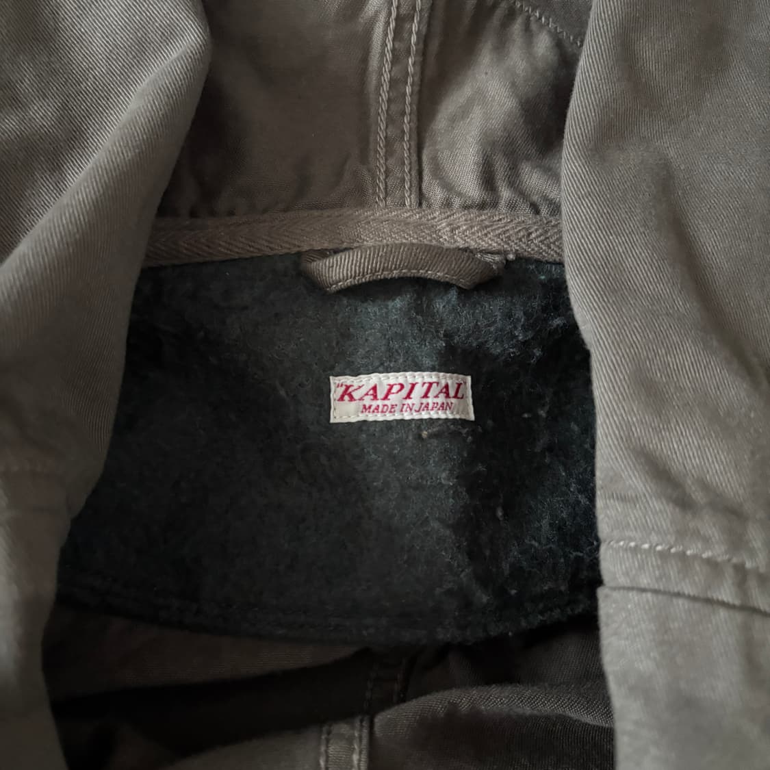 [1] 캐피탈 카츠라기 링코트 올리브 상품이미지6