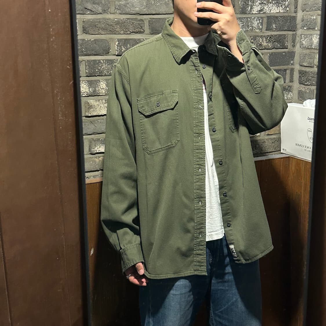 XL) Wrangler 랭글러 투포켓 워크웨어 코튼 셔츠 W41 상품이미지8