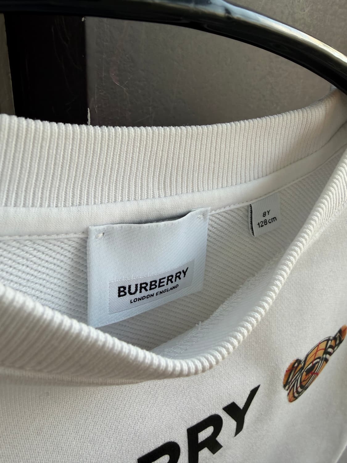 8Y/ 버버리 칠드런 신형 화이트라벨 맨투맨 상품이미지5