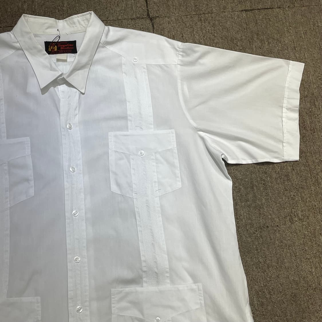  (3XL) 자수 포켓 반팔 셔츠   상품이미지5