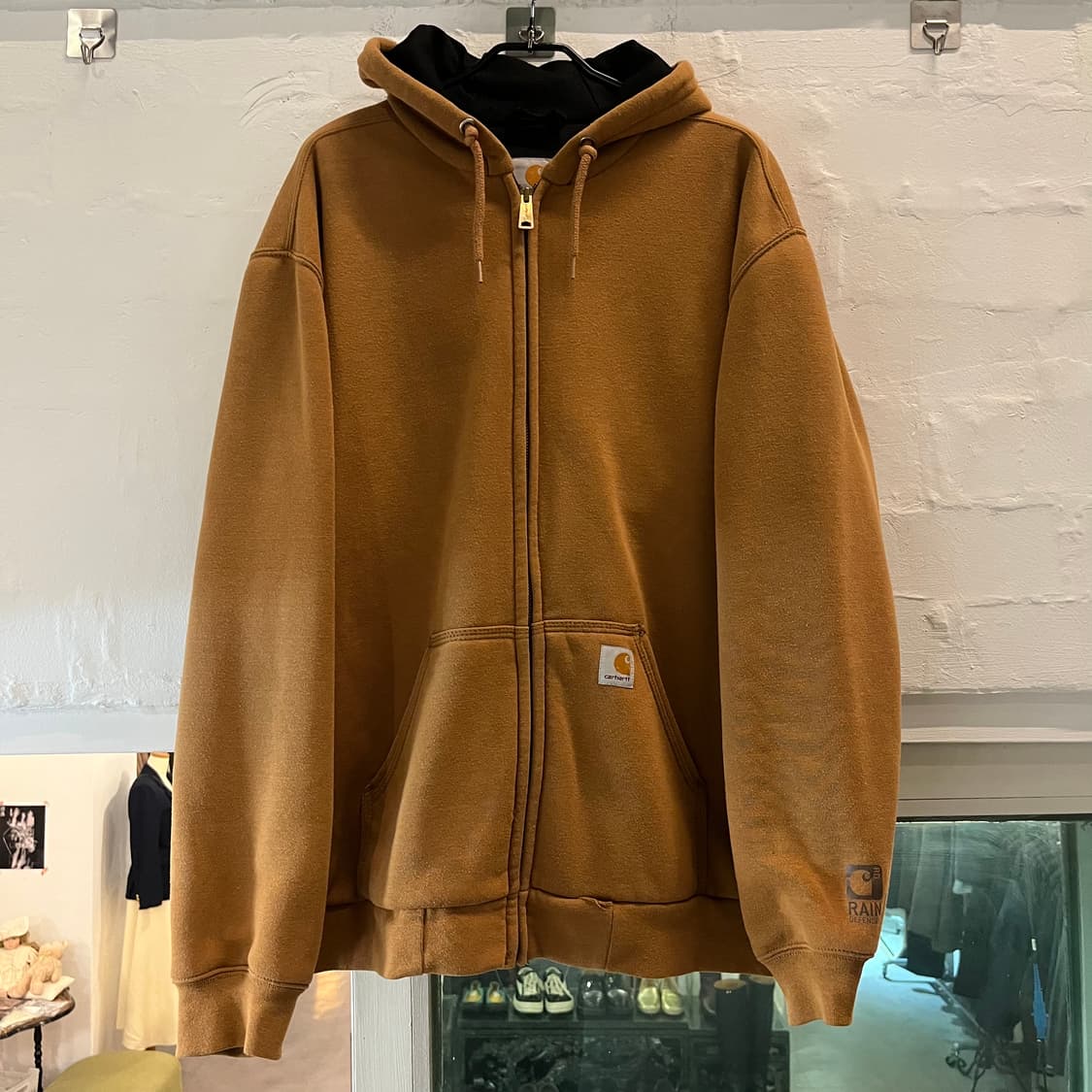 Carhartt 써멀 카멜 브라운 후드집업 L 상품이미지1