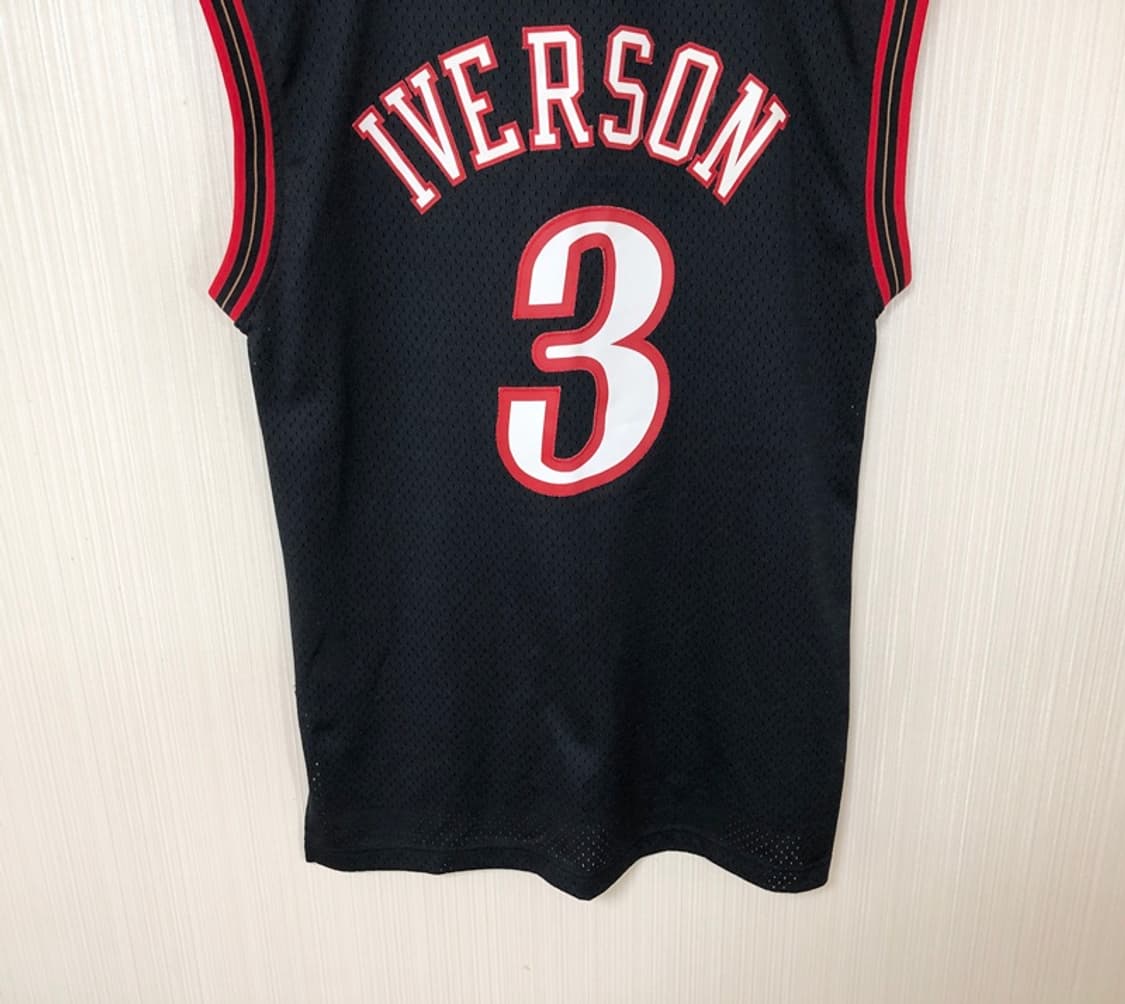 NBA 아디다스 HWC 필라델피아 세븐티식서스져지 M #3 아이버슨 상품이미지10