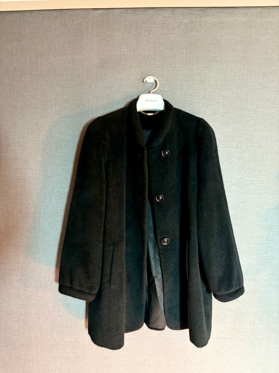 🖤 A.E.G 울 블랙 하프코트 / Japan vintage 상품이미지1