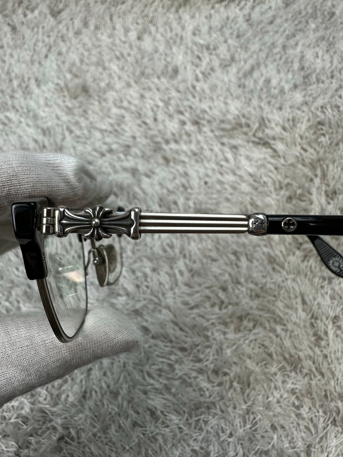 [53-19-150] 정품 크롬하츠 보넨노이슈어 2 블랙/브러쉬드 실버 상품이미지5