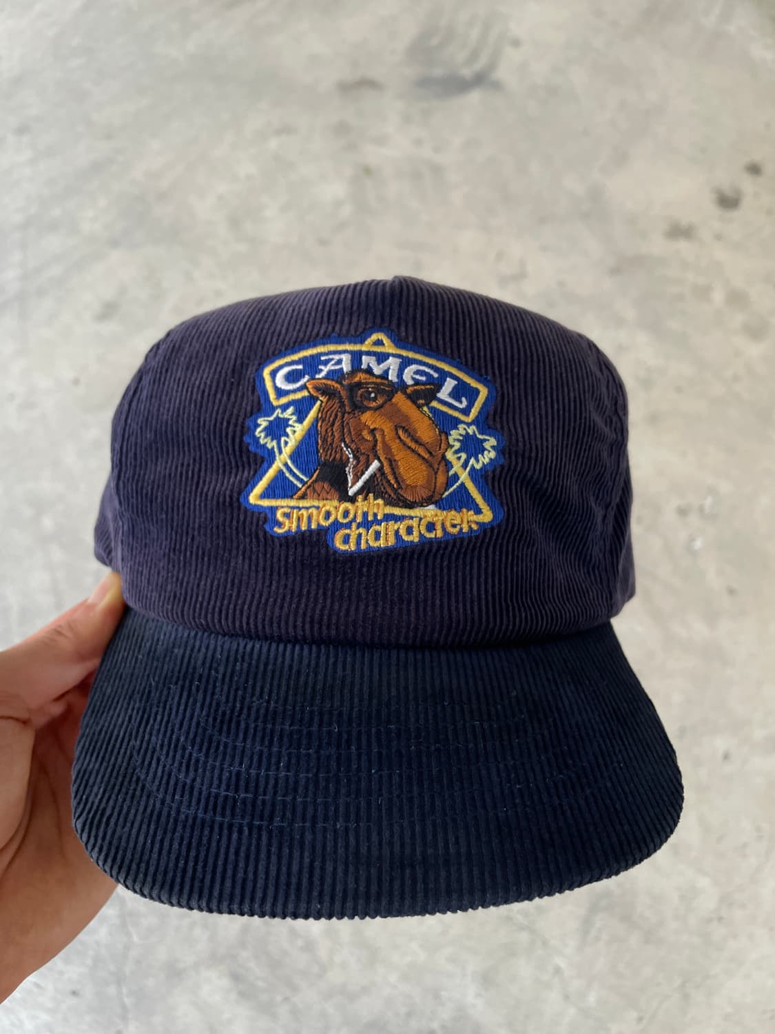 90s Camel Faded Corduroy Trucker Cap 상품이미지2