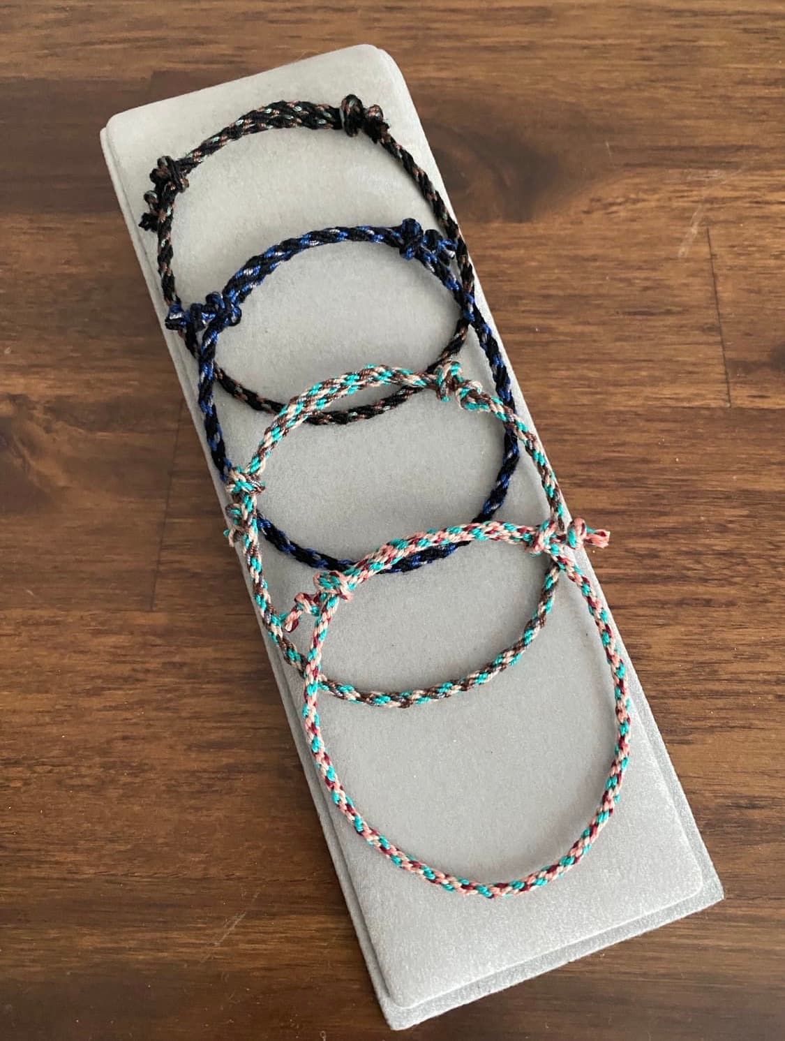 마크라메 유기농코튼 실팔찌 세트(L) 상품이미지1