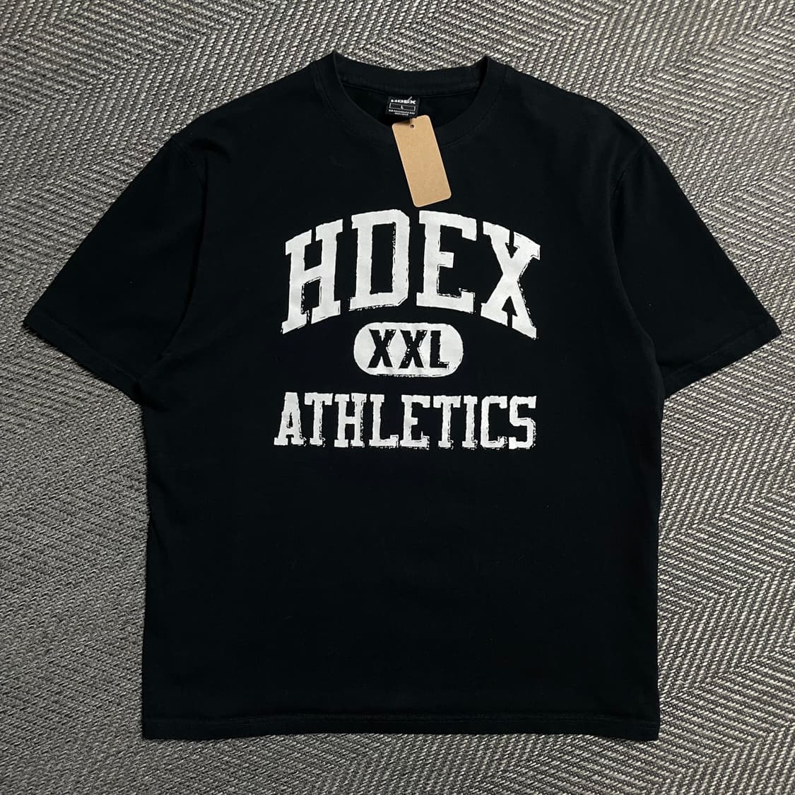HDEX ATHLETICS 빅로고 블랙 반팔 티셔츠o 5093 상품이미지1