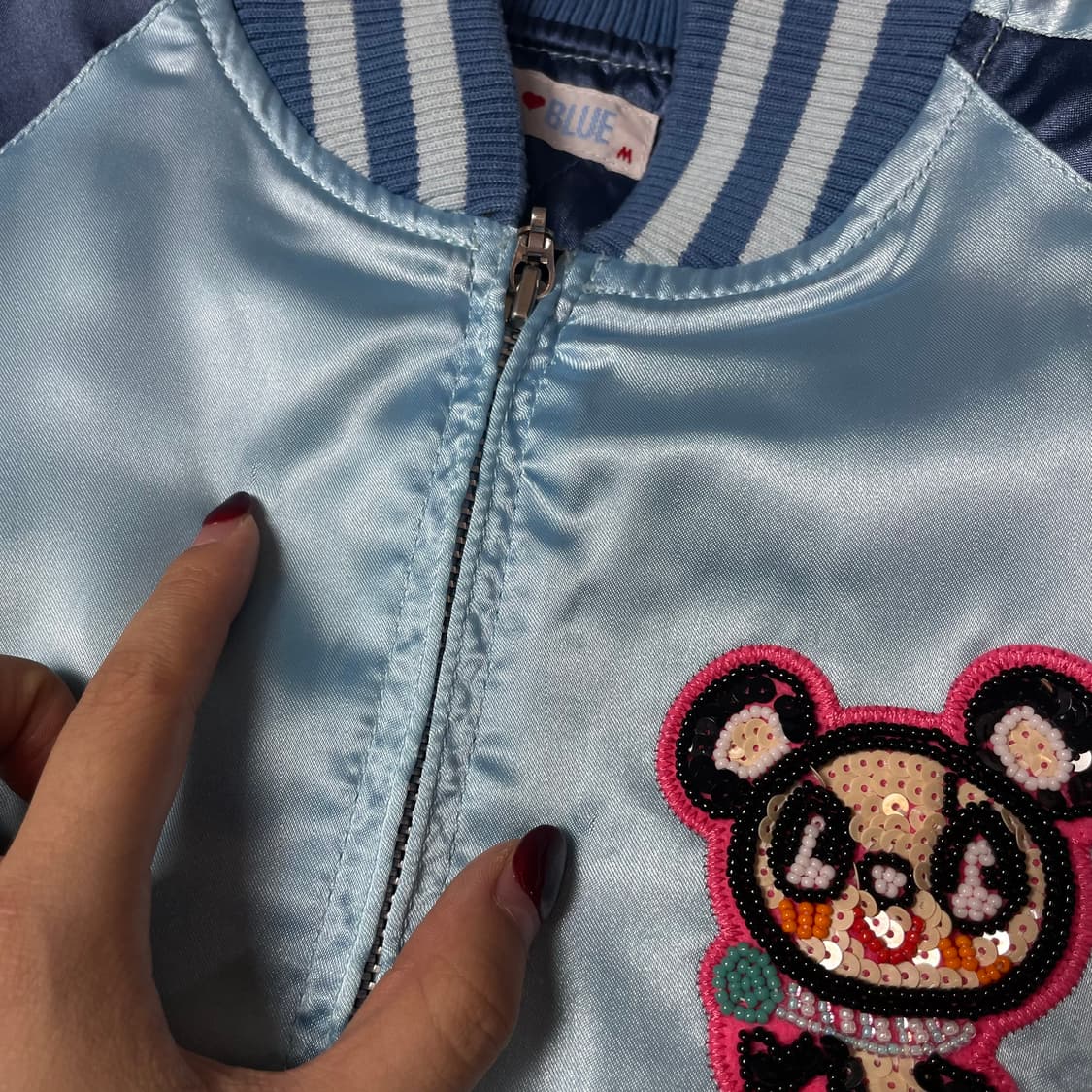 엔젤블루 키즈 블루 스팽글 스카잔 M 상품이미지6