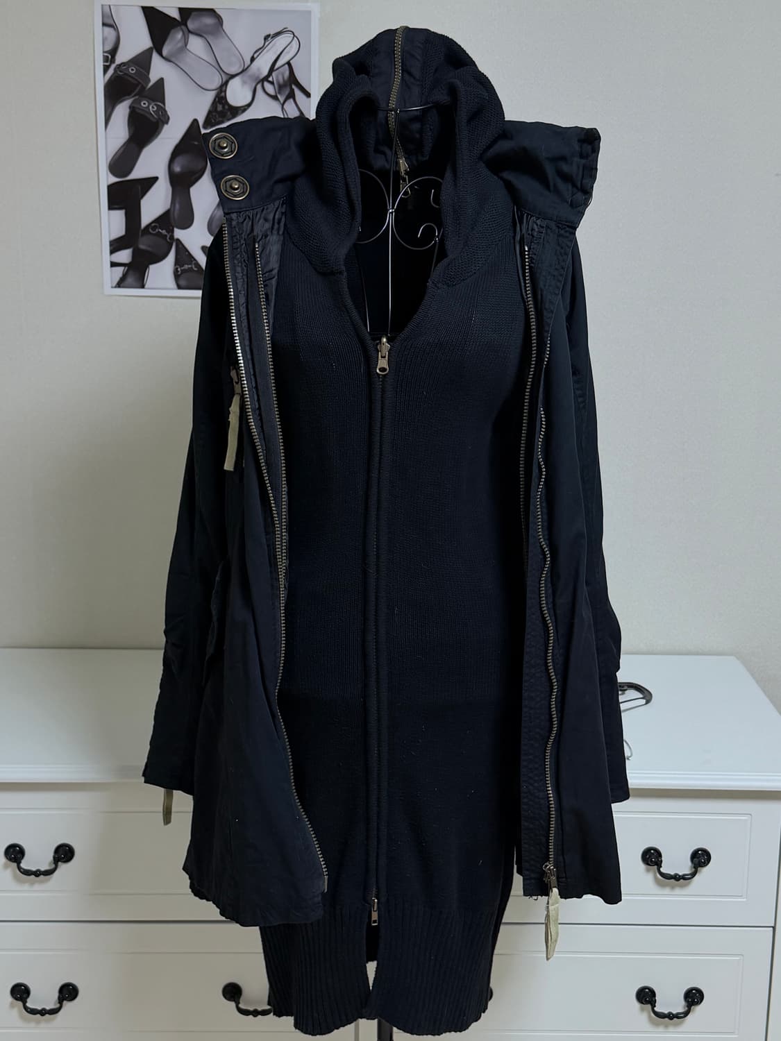 빈티지 투웨이 야상 원피스 자켓 상품이미지6