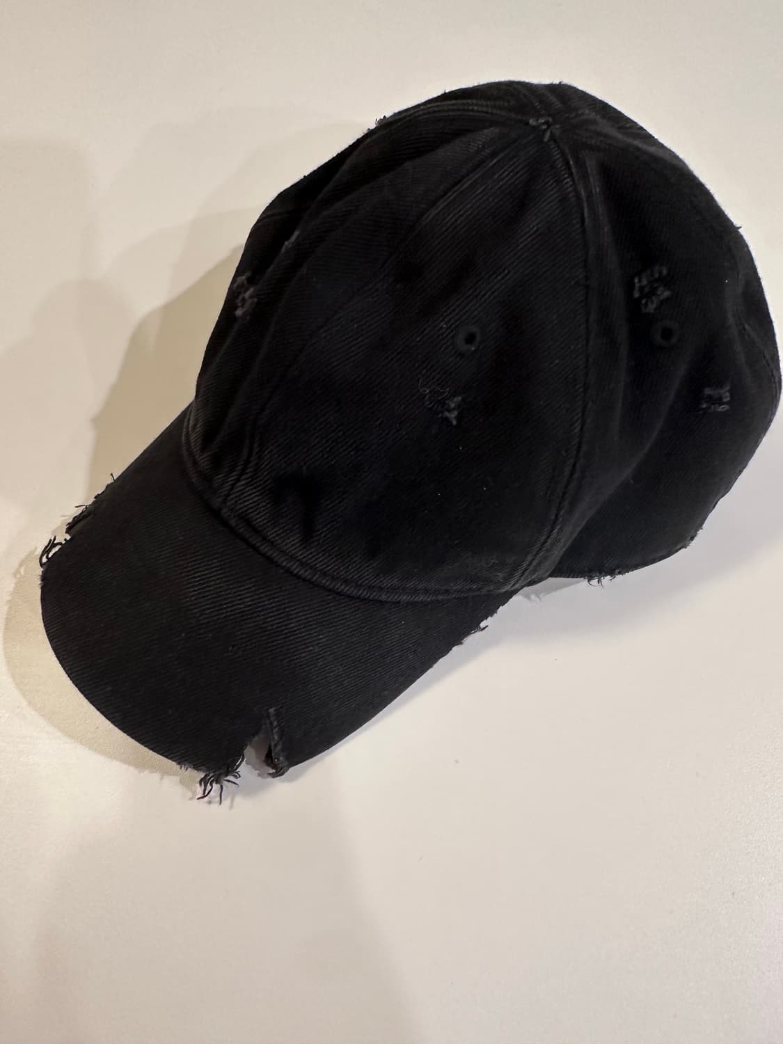 프로젝트 gr 크래쉬드 볼캡 블랙 상품이미지1