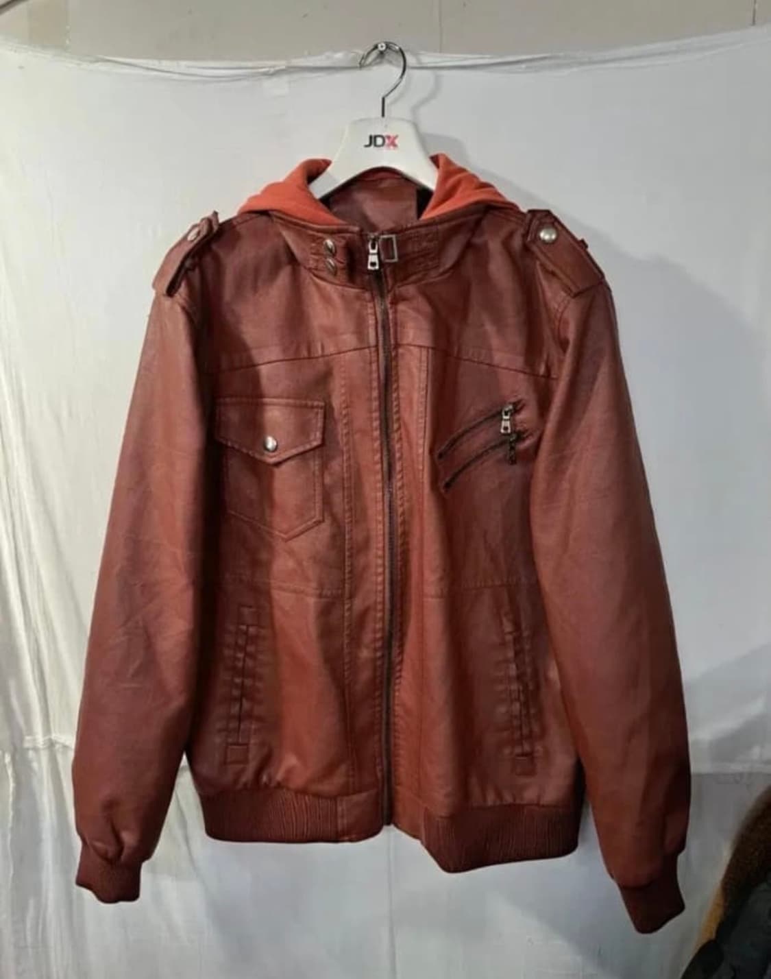 브라운 가죽자켓 상품이미지1