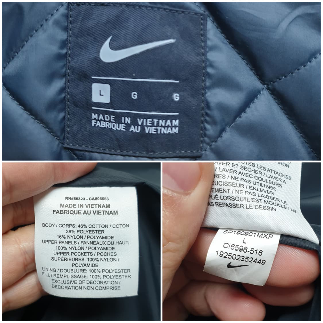 [L/105] 나이키 런레디 퀼팅 패딩자켓 트레이닝 상품이미지8