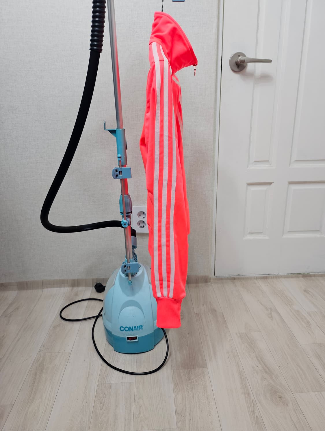 (85)XS☆초대장급☆ 아디다스 파이어버드 백로고 [형광핑크] 트랙탑져지 상품이미지5