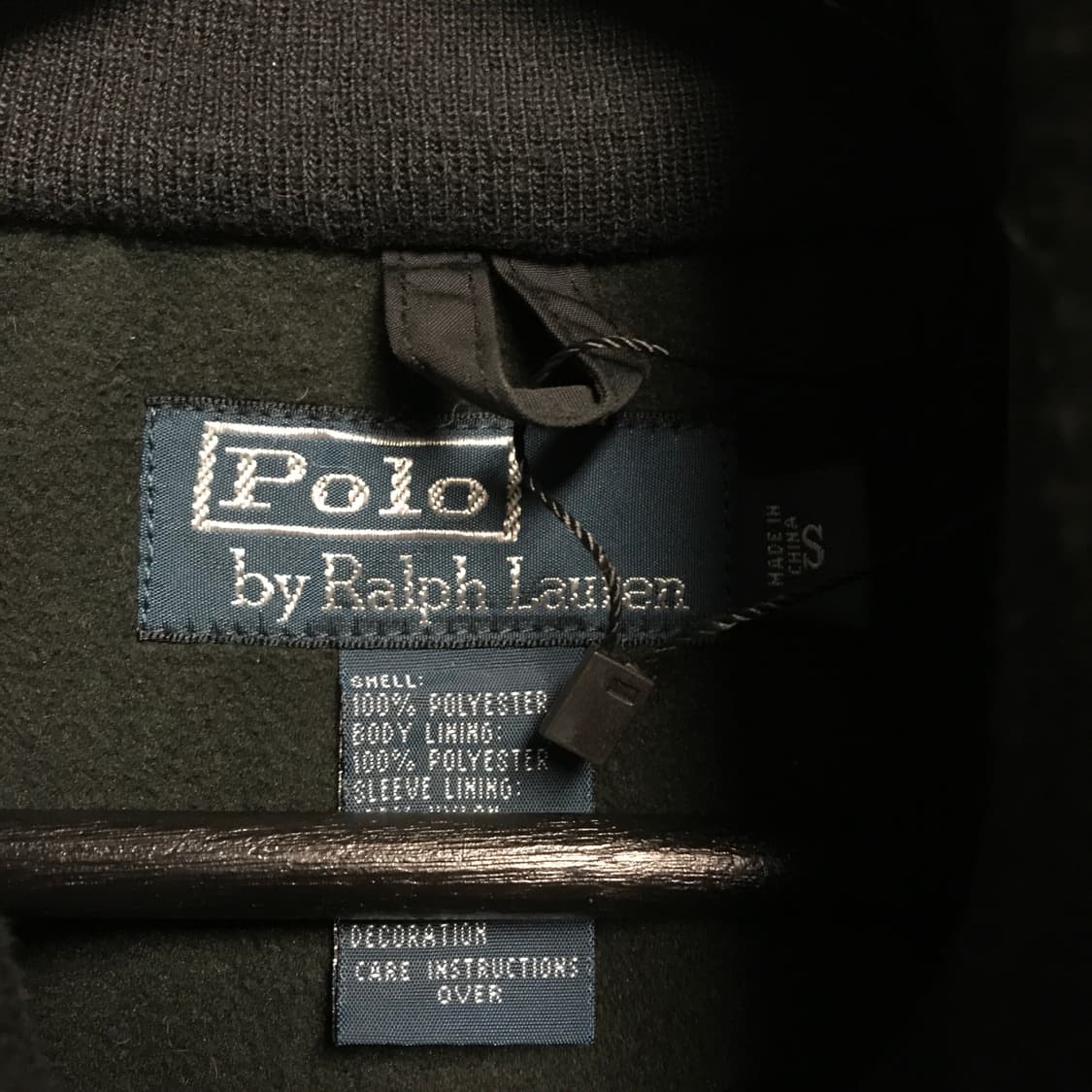 폴로 랄프로렌 기모 페리 자켓 블랙 S 상품이미지5