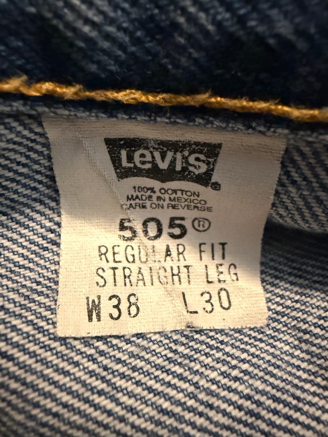 리바이스 505 38/30 MEXICO 블랭크탭 상품이미지5