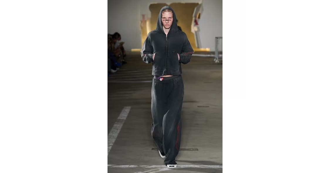 카미야 24fw 워시드 플레임프린트 스웻팬츠 상품이미지10