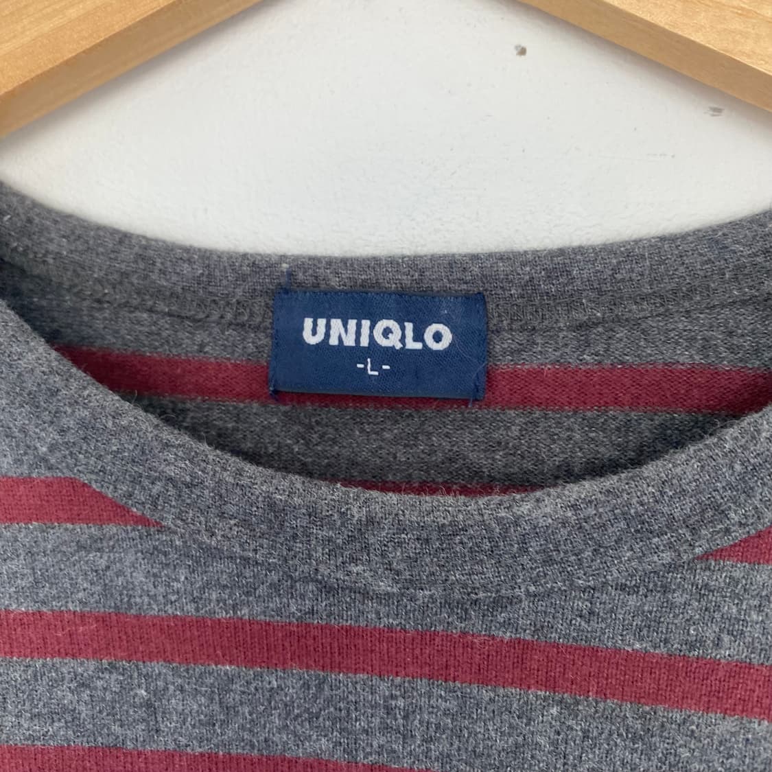 90s유니클로 스트라이프 롱슬리브 상품이미지3