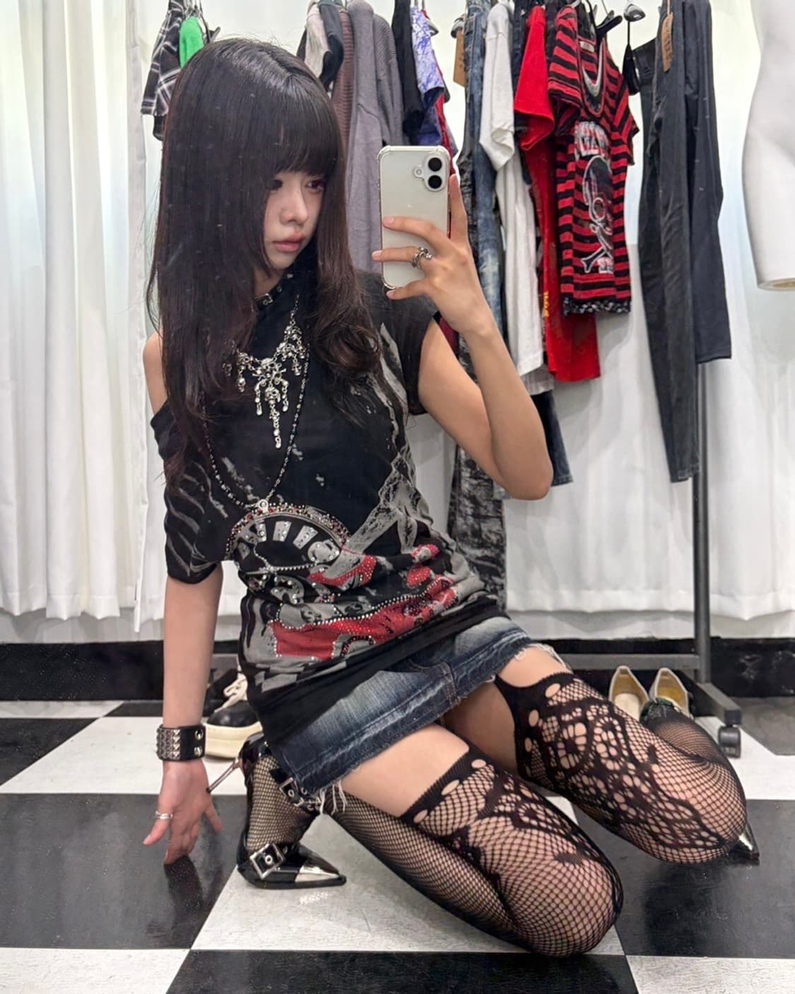 🎸블랙 디테일 티셔츠🎸 상품이미지3