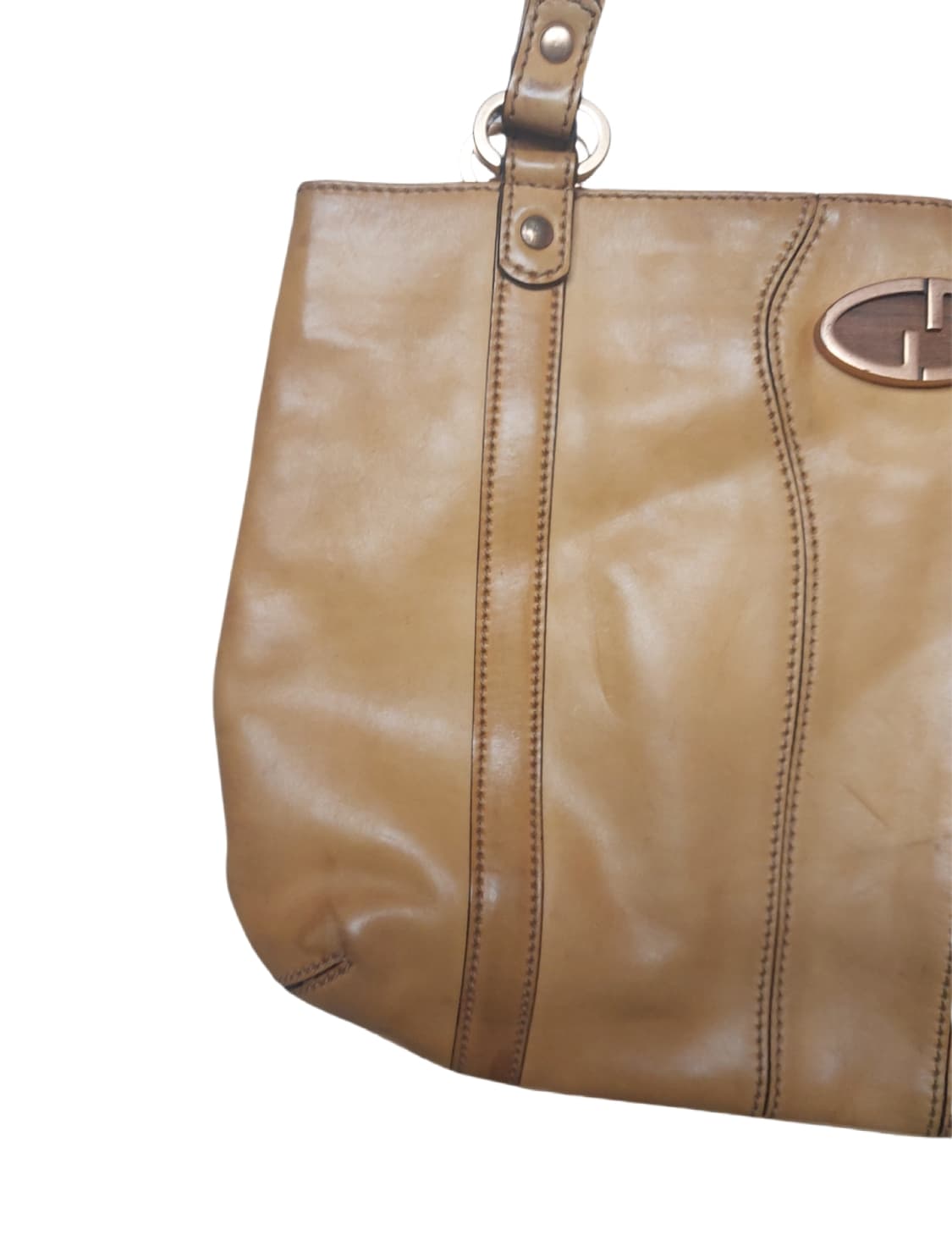 구찌 빈티지 레더 숄더 호보백 (정품) 상품이미지4