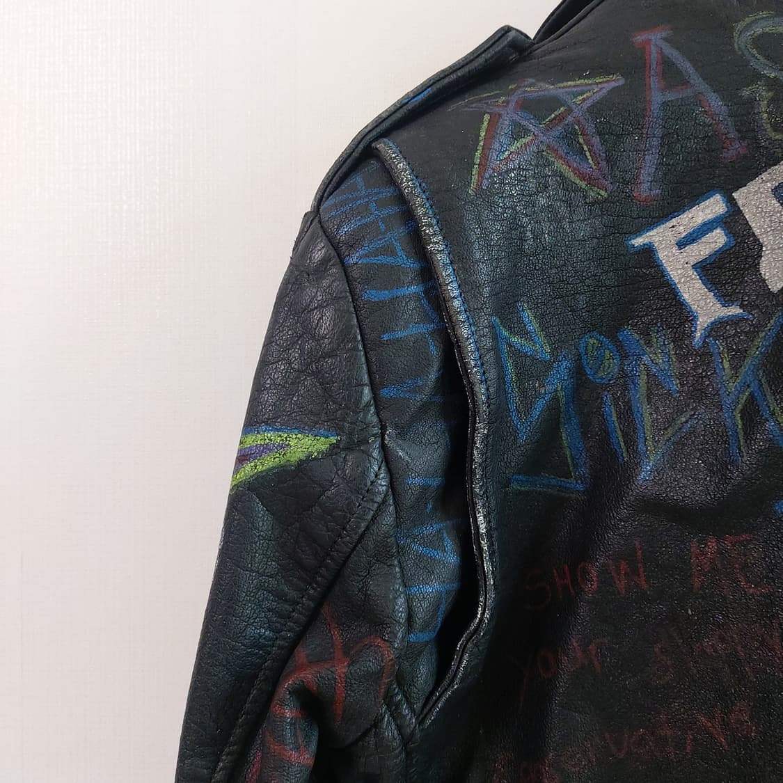 아메리칸 빈티지 펑크 레더자켓 상품이미지10